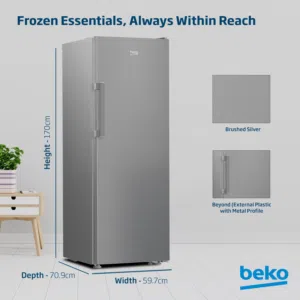 Beko 290L Upright Freezer