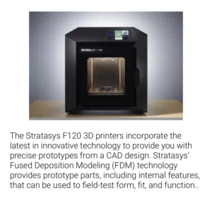 Stratasys F120 Industrial FDM 3D Printer with 10×10×10 in Build Volume, ABS-M30