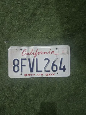 Vintage California Number plate showpiece