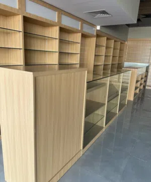 Shops wooden Rack and interior fit out
