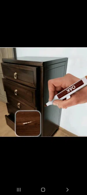 قلم إصلاح أثاث خشبي بلون بني