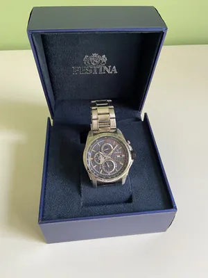 FESTINA WATCH F16995/3 BLUE STEEL STRAP, MEN