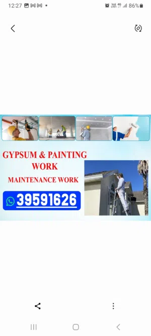 We are doing Complete fitout work gypsum and painting call