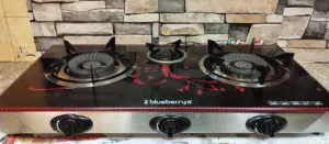 gas stove (blueberry) and cylinder pigeon brand grinder