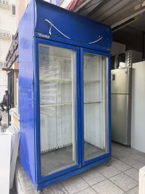 Restaurant Glass Double Door Fridge ( مطعم بكاله ثلاجة ممتاز شغل