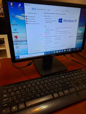 Dell computer and monitor with printer