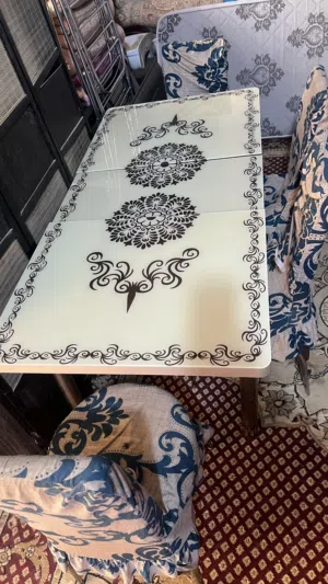ميز طعام للبيع كبير ابو ست كراسي كزاز