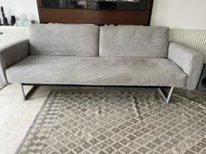 Canadian furniture store sofa bed Green original grey cover original price JD 1050 Selling JD 500