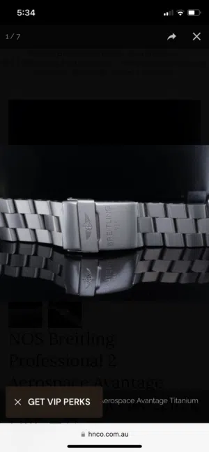 Breitling Professional 2 Aerospace Avantage Titanium Bracelet 22mm 138E