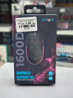 Pawa 4D Wired Gaming Mouse 1600 DPI in Muscat / Brand New