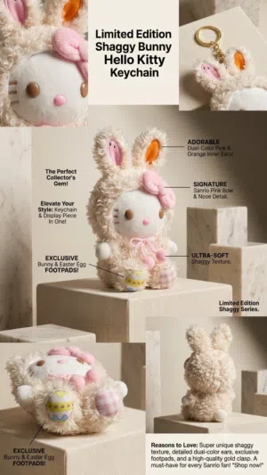 إصدار خاص ونادر ميدالية هالو كيتي إصدار عيد الفصح rare find hello kitty chain easter edition