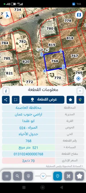 Residential Land for Sale in Amman Abu Alanda