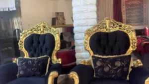 طقم كنب مصري دمياطي ملوكي خشب مصري مكون من أربع كنبايات وكنباي كبيرة