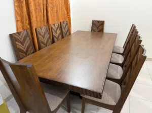 Wooden Dining Table For 10 Person with Buffet Table