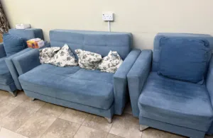 Blue Sofa Set طقم كنب ازرق للبيع