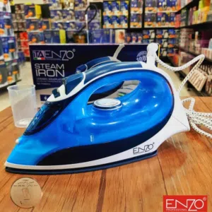 مكوى البخار اينزو 2200 واط مكوى بخار كهربائي ملابس قاعده سيراميك ENZO اقوى مكوى للملابس