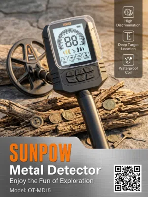 جهاز كشف المعادن sunpow model ot-md015 جديد ممستخدم