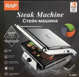 شواية توستر RAF ستانلس حجم جامبو 2000 واط نظام تحكم حرارة قوي جدا متحرك 180 درجة كفاله عام