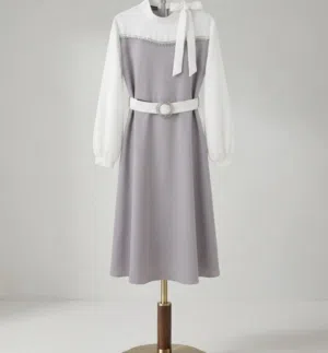 فستان رمادي جميل