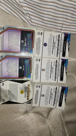 Topps Finest Champions League Cards - Mbappé, Salah, Bellingham”