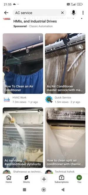 AC service, fixing, repairing and servicing