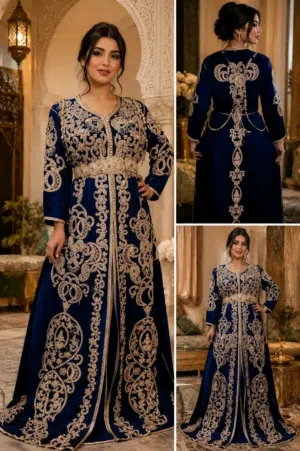 caftan bleu