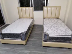 سرير بوكس فندقي مفرد منجد مقاس 90*190ومفرد ونص ومزدوج مع توصيل وتركيب