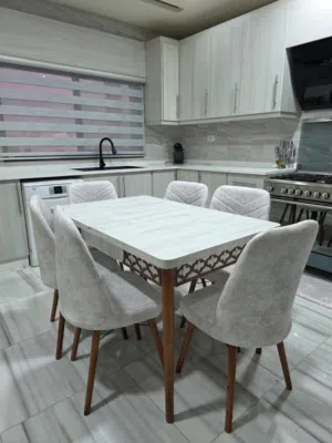 طاولات سفره تركي نخب اول ورجعنا عرض عشان رمضان المبارك مع ست كراسي يتوفر خدمه توصيل وتركيب