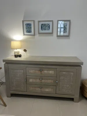 Hand-painted console,