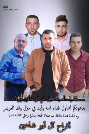 وليد خليل علي ابو شاهين 