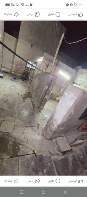 بيت للبيع العنوان بغداد بلديات نهاية الصحفين زراعي بي غرفتين واستقبال صب مسلح اما الصالة سندويش جديد