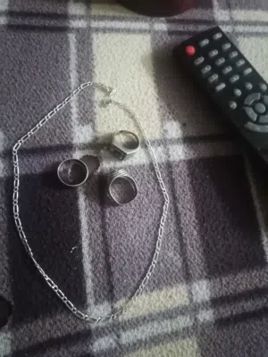 سنسال وخاتمين ودبله فضه للبيع بسعر مناسب