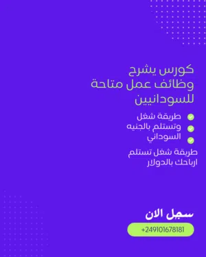 شغل على الانترنت متاح للسودانيين والمجال دا داخل السوق السوداني جديد خليك من اول الناس البدت المجال