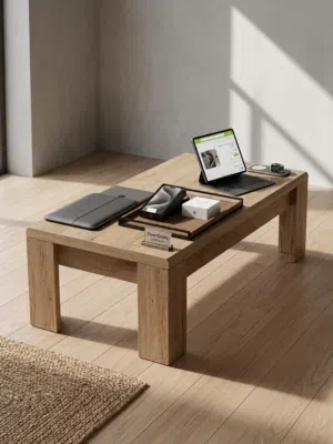 طاولة قهوة مودرن فخمة شبه جديدة بحالة ممتازة تصميم أنيق يرفع شكل الصالة استخدام خفيف جدًا.للتفاوض!