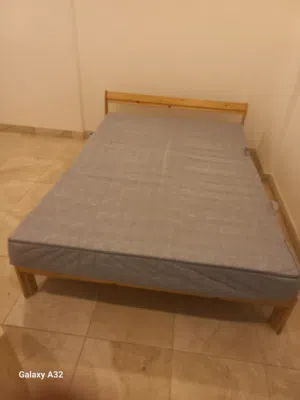 2مرتبه وسرير خشب
