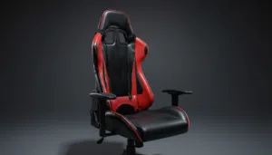 كرسي قيمنق (Gaming Chair) أسود وأحمر للبيع - يحتاج صيانة بسيطة