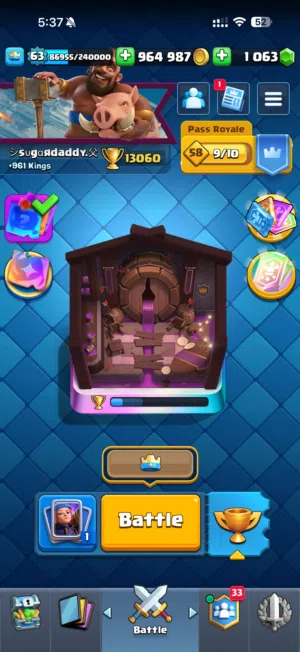 السعر قابل للتفاوض - Clash Royale lvl 63 Account for Sale