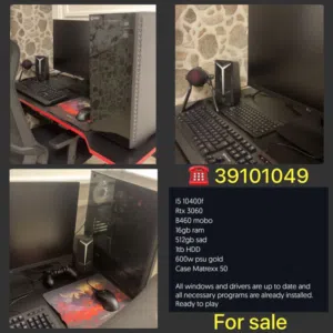 بي سي مستعمل مع كل شي نظيف ما عليه كلام حط سعرك حياك