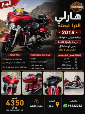 صفقه الموسم هارلي الترا ليمتيد تورنج قمة النظافة