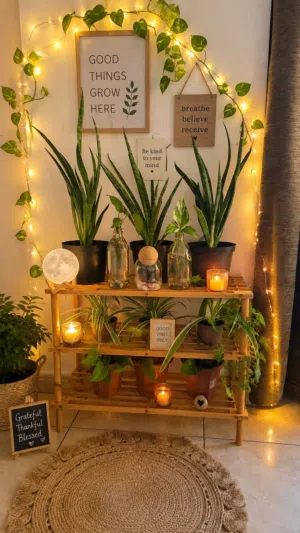 Indoor plant and setup