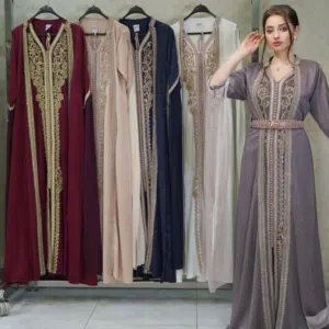 قفطان فخم بتطريز ملكي... إطلالة تجمع بين الأصالة والفخامة!