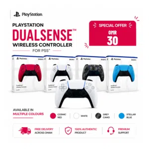 PS5 Dual Sense Console Controller Marvel Edition – Spiderman 30 OMR BRAND NEW SONY