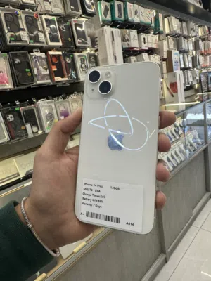iPhone 14 Plus 128GB White  شاشة كبيرة + eSIM بسعر قوي