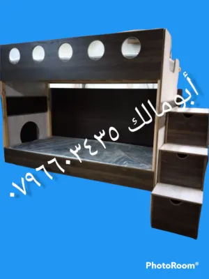 تفصيل تخت طابقين درج وجوارير بأقل الأسعار تخوت واسرة شبابي أو اطفال تخت