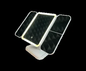 مرآة تجميل مع اضائة LED قابلة للتعديل
