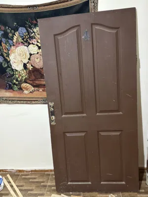 باب خشب عرض 92 طول متر 90 سعر 15 دينار