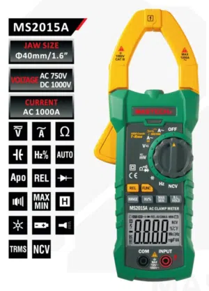 MASTECH MS2015A AC 1000A Digital Clamp Meter Multimeter