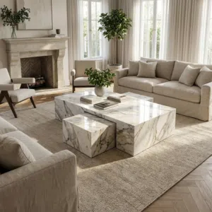 طاولة وسطية رخامية فاخرة