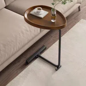 طاولة سيرفيس خشب ومعدن