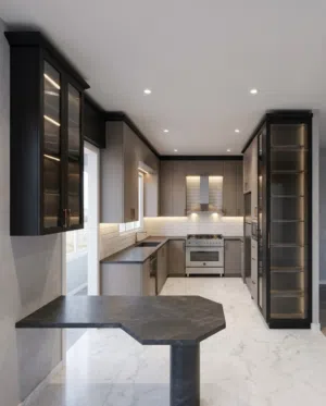 عمل تصاميم مطابخ ملونه 3D